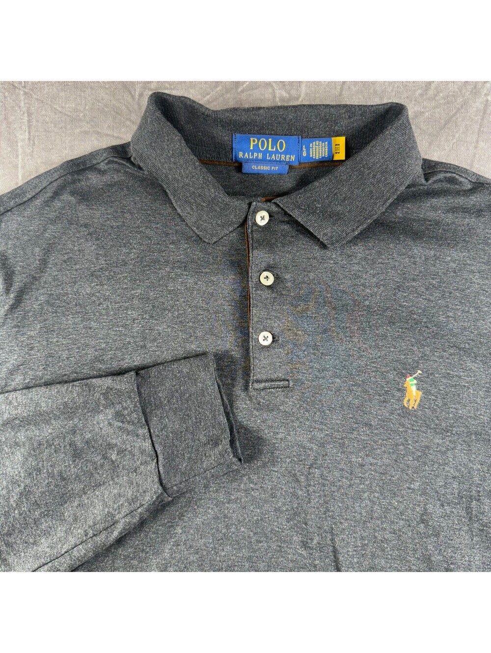 Ralph Lauren Classic Fit Long Sleeve Mens L Black Shirt